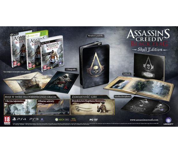 Ubisoft ASSASSINS CREED 4 Black Flag Edycja Czaszki XBOX 360 - 1393370 - zdjęcie 2
